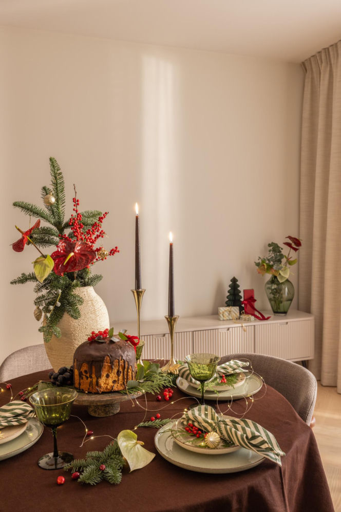 Mieszkanie w świątecznej aranżacji