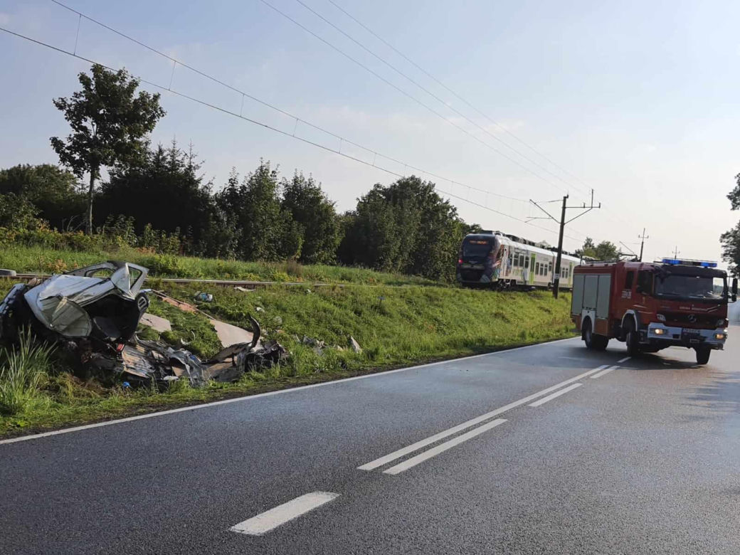 Wypadek na przejeździe kolejowym pod Będzinem