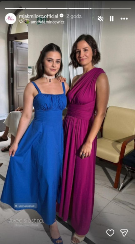 M jak miłość nowy sezon na planie. Agnes (Amanda Mincewicz), Basia (Karina Woźniak)
