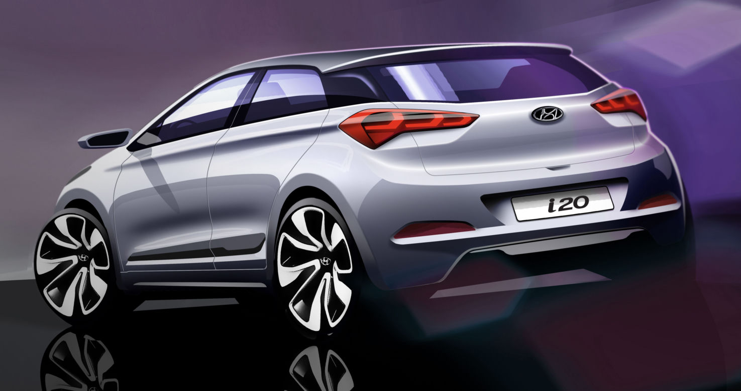Hyundai i20 - pierwsze szkice
