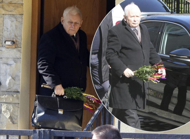 Jarosław Kaczyński szykuje się do świąt. Prezes PiS z kolorową palmą