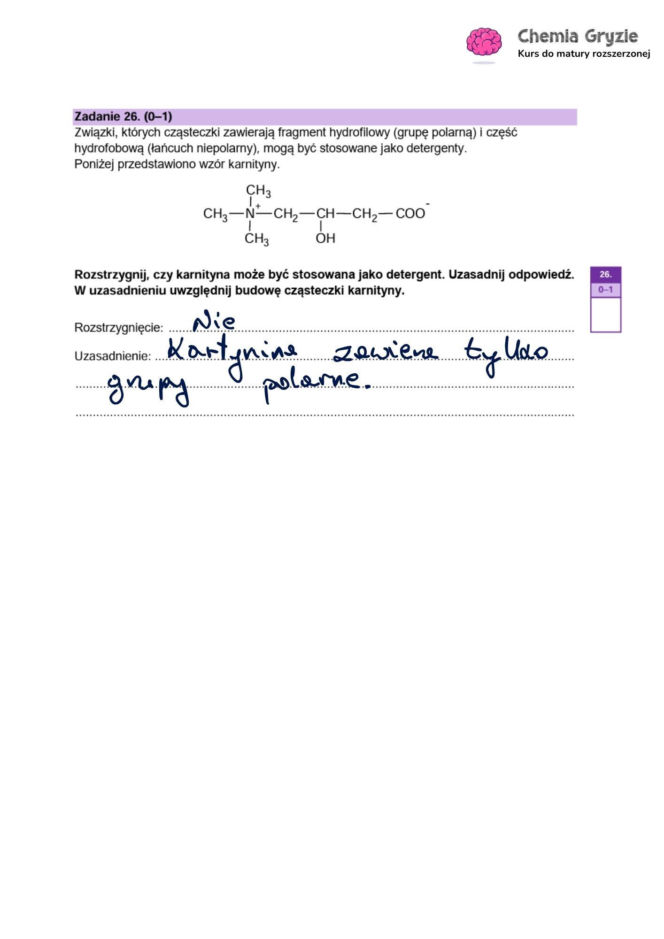 Matura próbna CKE 2026 - chemia. Poprawne odpowiedzi