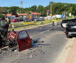 Koszmarny wypadek w Wilkowie Polskim. Poszkodowane małżeństwo z Leszna i ich 3-miesięczne dziecko
