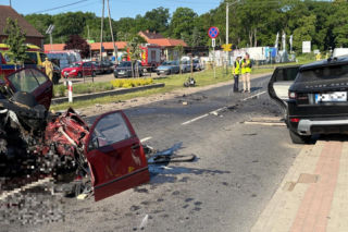 Koszmarny wypadek w Wilkowie Polskim. Poszkodowane małżeństwo z Leszna i ich 3-miesięczne dziecko