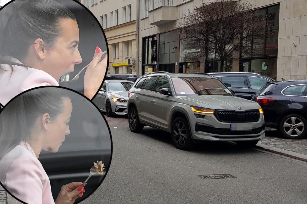 Anna Mucha zablokowała ulicę, żeby zjeść obiad 