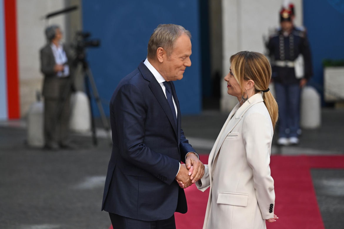 Donald Tusk spotkał się z Giorgią Meloni