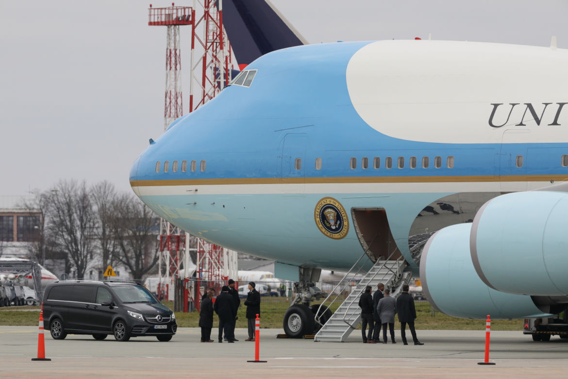 Samolot Air Force One na Lotnisku Chopina