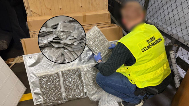 W panelach ledowych ukryto towar za miliony. Przemyt na lotnisku