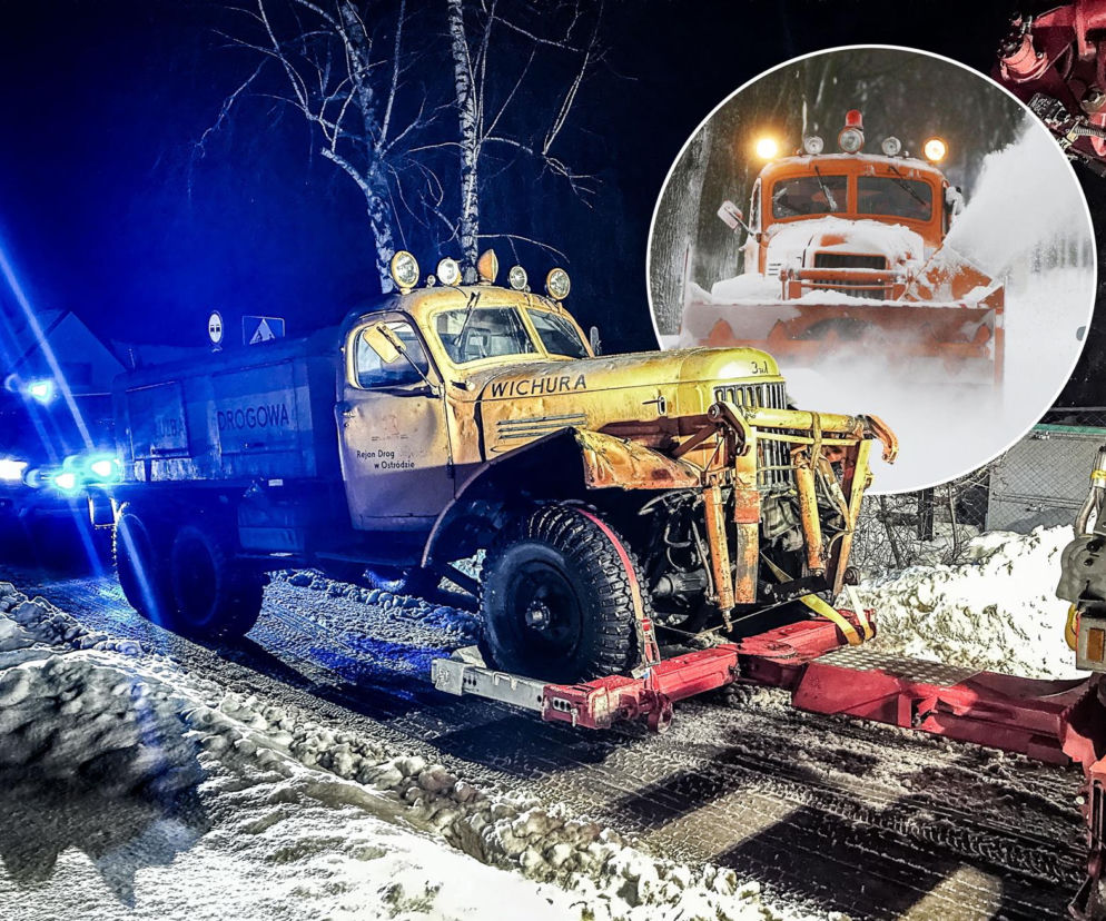 Wyciągnęli 63-letnią maszynę do odśnieżania