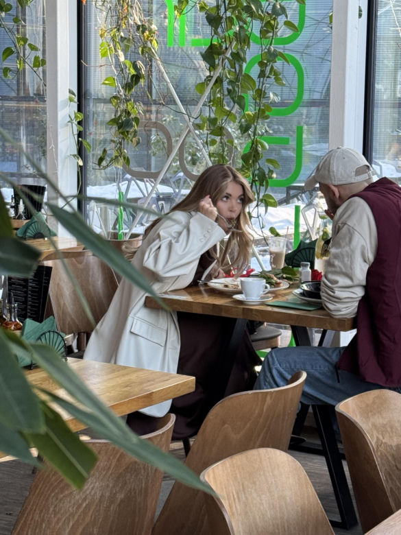 Edyta Folwarska i Maciej Pela w restauracji