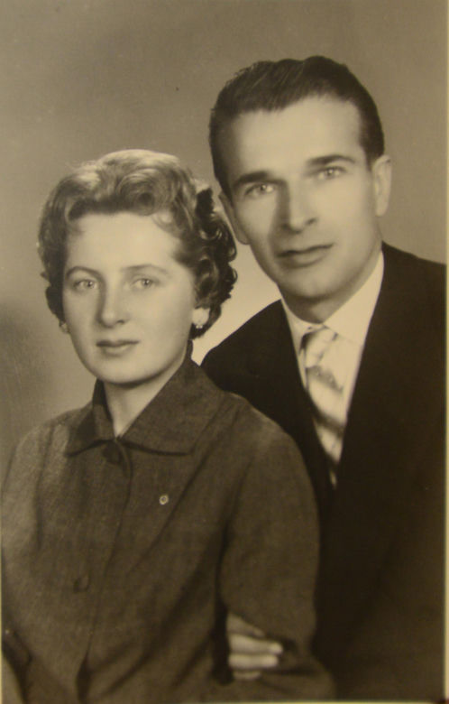 Czesław Kiszczak z żoną Marią Teresą