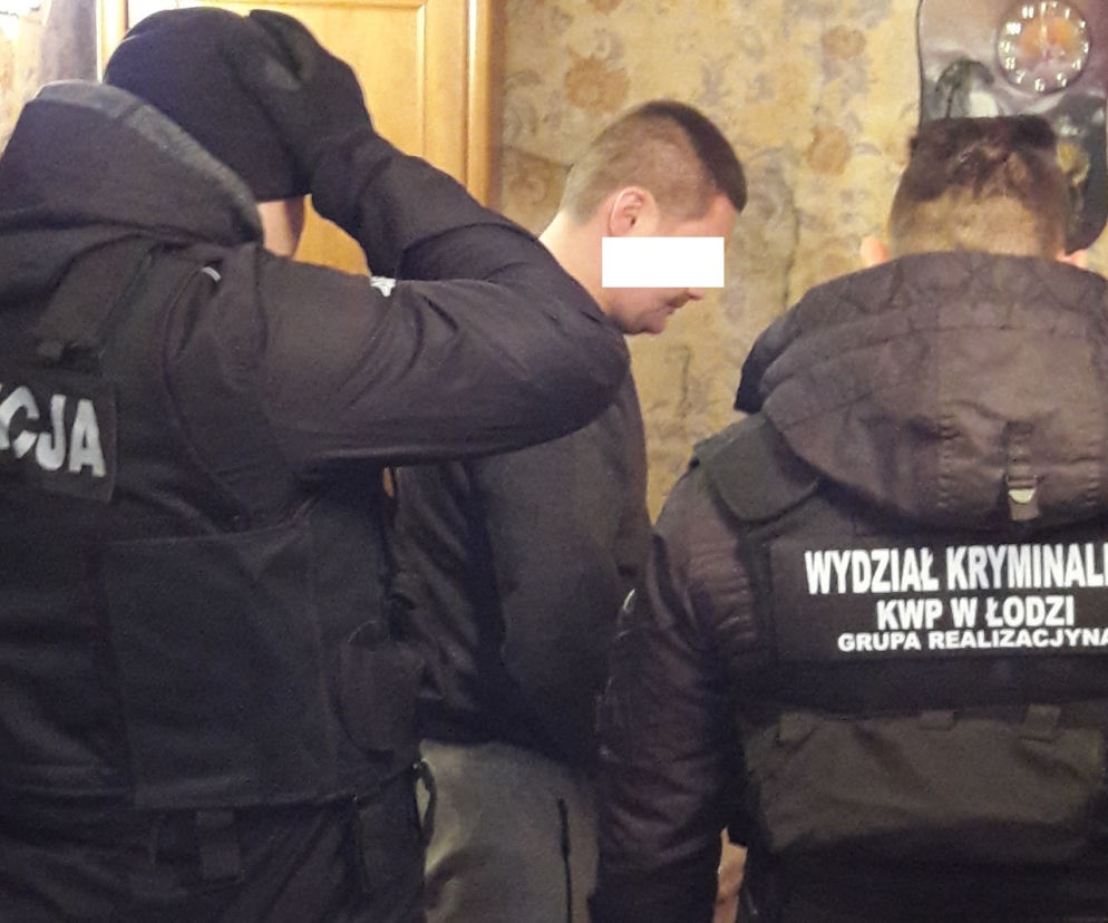 W rękach stróżów prawa znalazł się 34-letni mieszkaniec Łodzi