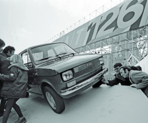 Fiat 126p, Warszawa, plac Defilad 1972 rok
