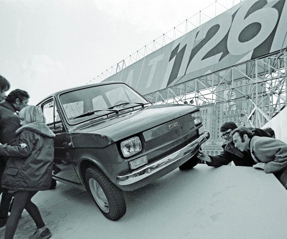 Fiat 126p, Warszawa, plac Defilad 1972 rok
