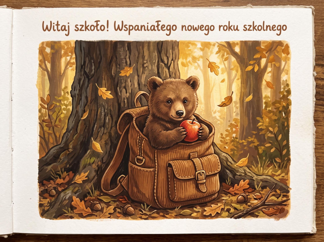 kartka na rozpoczęcie roku szkolnego