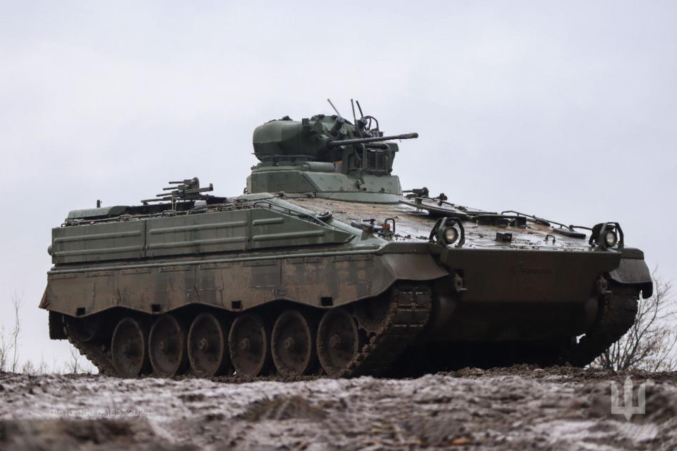 Ukraiński Leopard 1A5 na "polowaniu". Przyczaił się na rosyjską piechotę