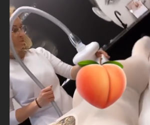 Wnuczka Millera wygładza sobie pupę