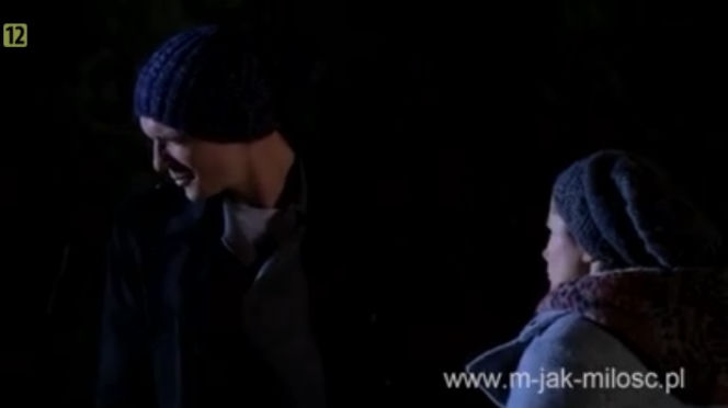 M jak miłość. Kasia (Agnieszka Sienkiewicz), Marcin (Mikołaj Roznerski)