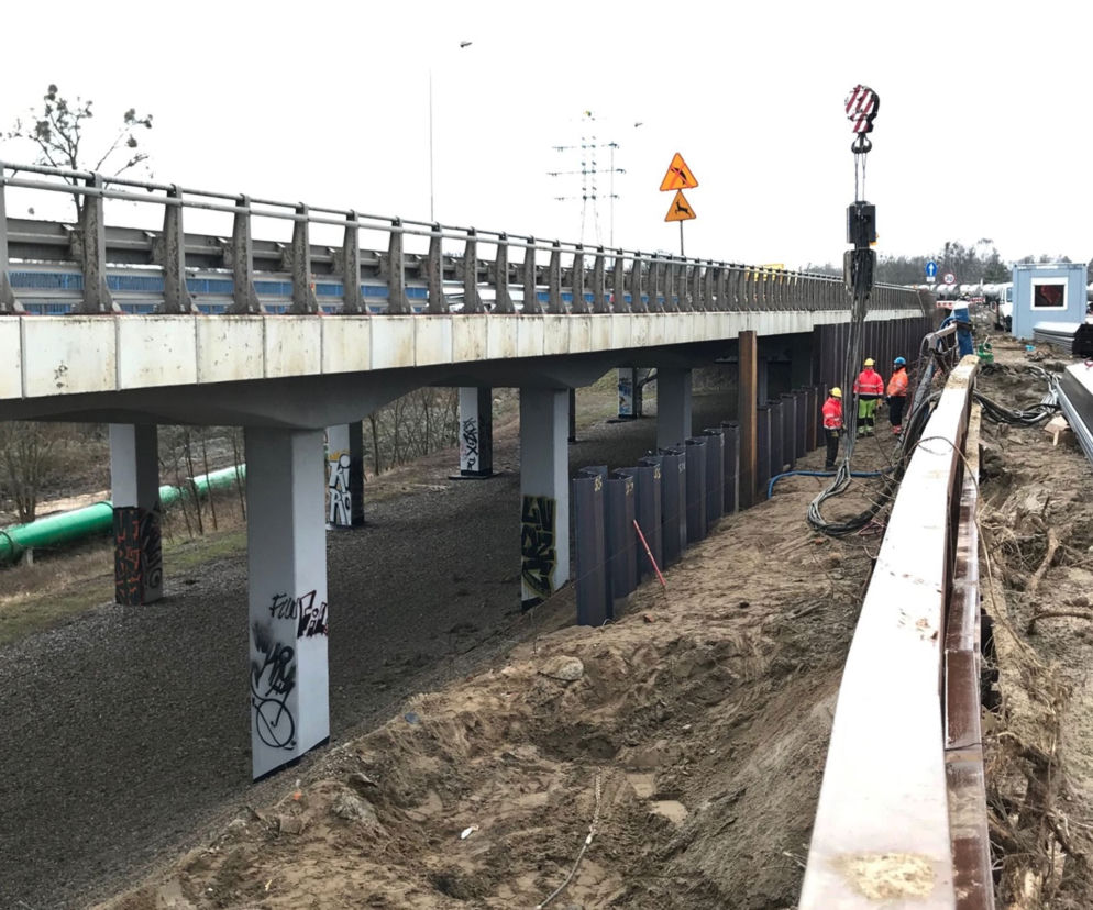 Budowa węzła Granitowa - styczeń 2020
