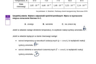 Matura próbna CKE 2026 - chemia. Poprawne odpowiedzi