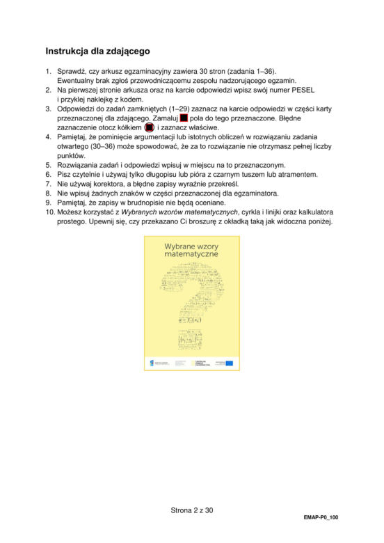 Matura 2023: matematyka. Arkusze CKE i odpowiedzi [Formuła 2015]	