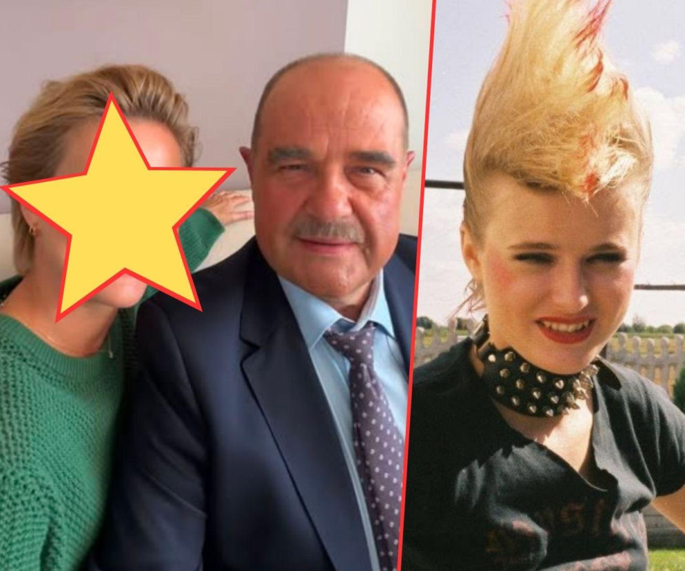 Cezary Żak i Marta Chodorowska na planie. Obok zdjęcie aktorki w irokezie. O nowym Ranczu czytaj w SE Superseriale.