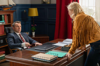 Barwy szczęścia odc. 3420. Karolina (Marta Dąbrowska), Bruno (Lesław Żurek)