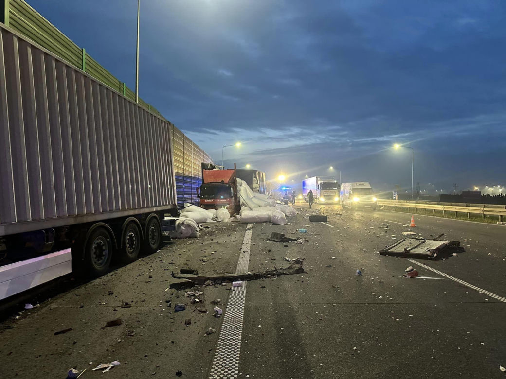 Wypadek na A1 ZDJĘCIA