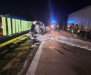 Wypadek na A4 Węzeł Udanin 