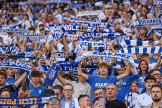 Kibice na meczu Lech Poznań - Wisła Płock