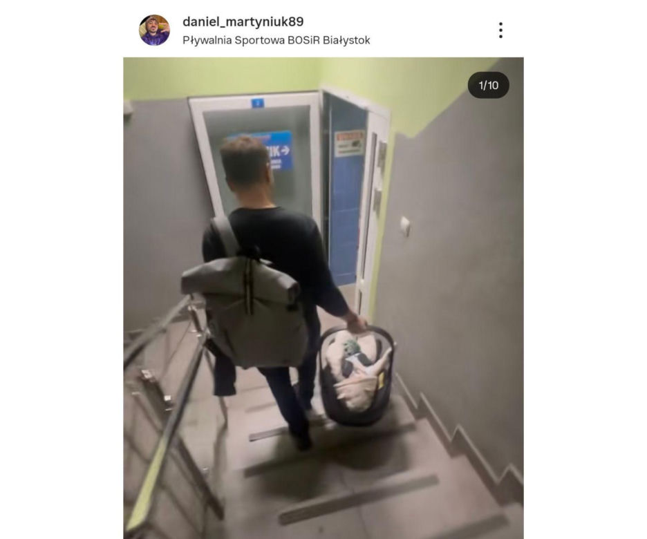 Syn Daniela Martyniuka to jego kopia. Spędził czas na basenie z Faustyną i Florianem