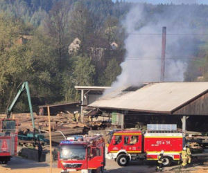 Pożar tartaku