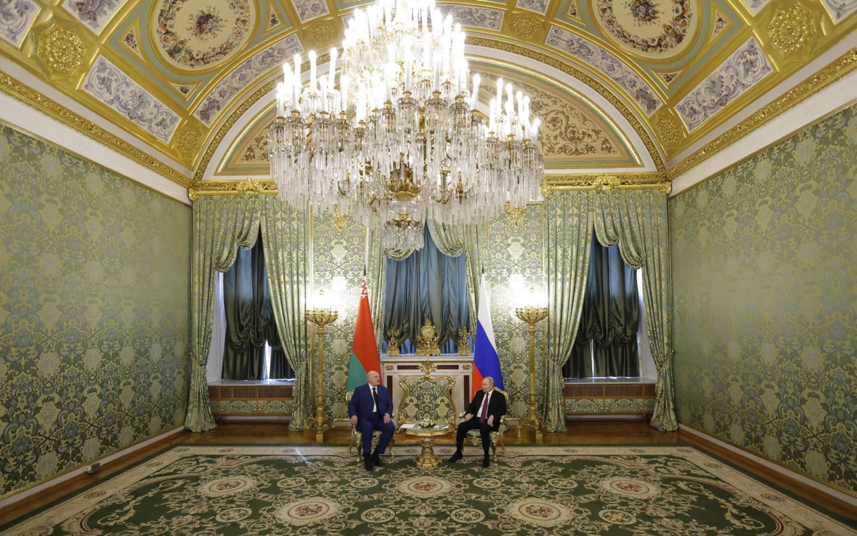 Władimir Putin i Alaksandr Łukaszenka. Spotkanie w Moskwie