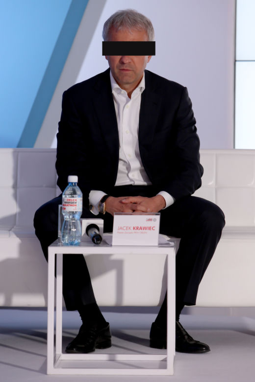 Były prezes PKN Orlen Jacek Krawiec- wersja z paskiem na oczach