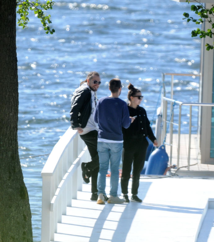 Julia Wieniawa i Baron. Najpierw masaż potem na konia.