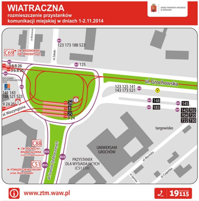 Wszystkich Świętych 2014 w Warszawie. Rozkład jazdy ZTM. Jak dojechać na cmentarze 1 listopada?
