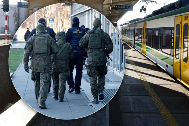 Warszawa. Wojsko na stacjach kolejowych