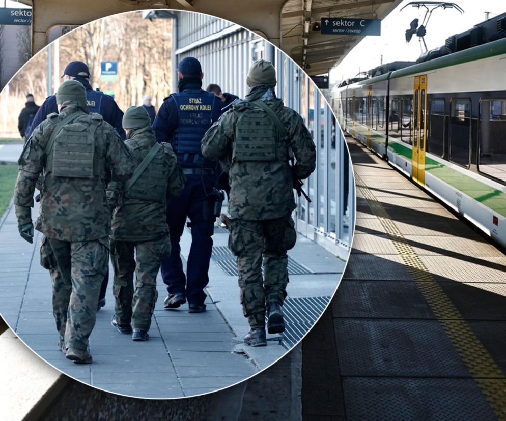 Żołnierze na dużym dworcu w Warszawie. Władze zapowiadają operację Horyzont