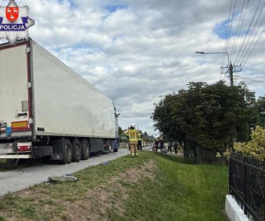 Śmiertelne potrącenie rowerzystki przez ciężarówkę na DK 76 w Jedlance