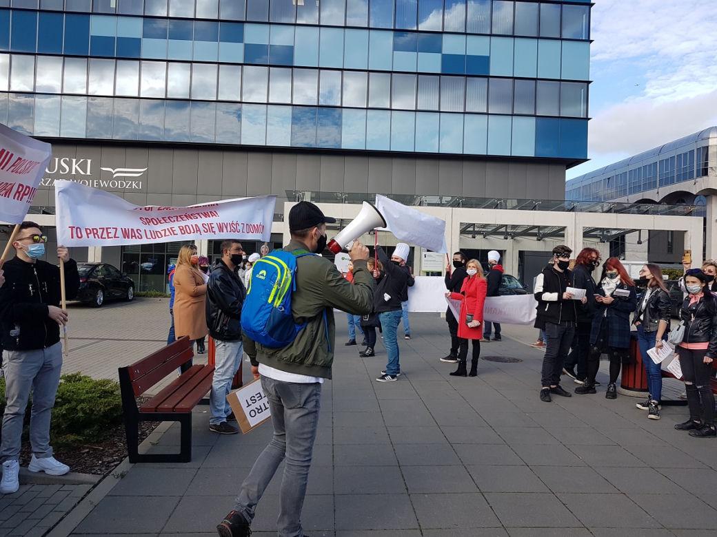 Zobaczcie jak przebiegał protest. 