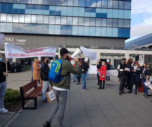 Zobaczcie jak przebiegał protest. 