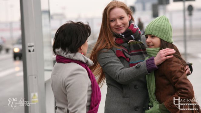 Na dobre i na złe. Blanka Consalida (Jagoda Szaluś), Wiktoria (Katarzyna Dąbrowska), Wanda (Barbara Lauks)