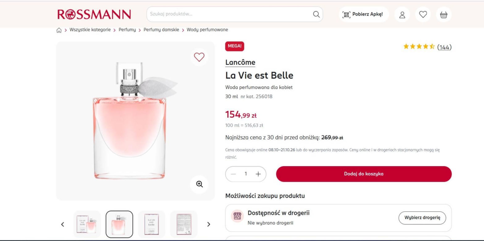 Rossmann obniżył cenę kultowych perfum o ponad 100 złotych! Ten zapach pokochały kobiety na całym świecie