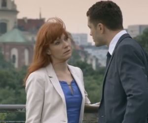 M jak miłość odc. 1017. Agnieszka (Magdalena Walach), Tomek (Andrzej Młynarczyk)