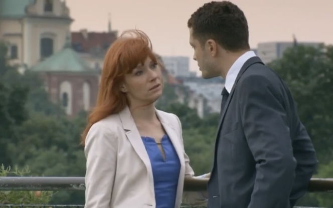 M jak miłość odc. 1017. Agnieszka (Magdalena Walach), Tomek (Andrzej Młynarczyk)