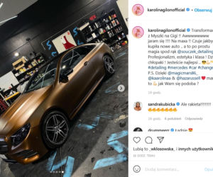 Karolina Gilon jeździ Mercedesem Klasy E Coupe
