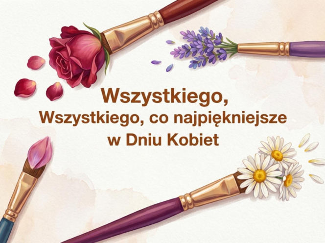 Kwiatowe pędzle na Dzień Kobiet