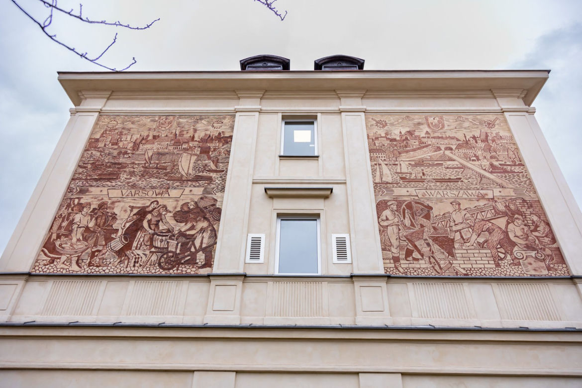 Nowe życie sgraffito. Zobacz odrestaurowane cztery warszawskie sgraffiti 