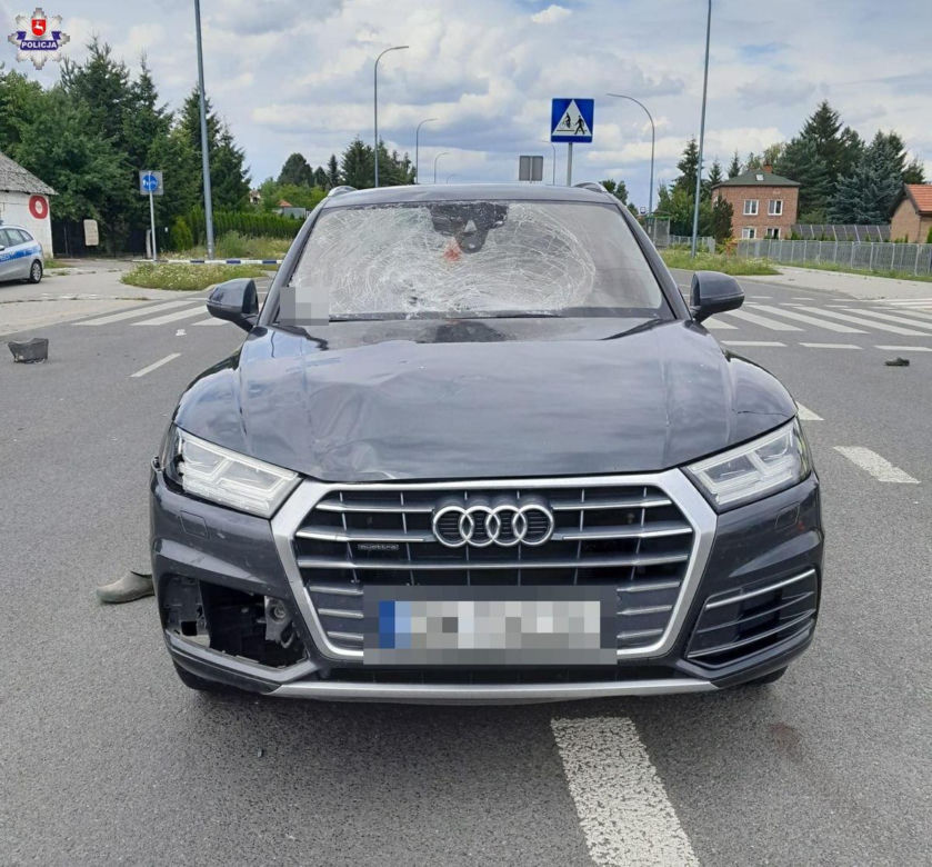 Śmiertelny wypadek w Lublinie. Rowerzysta zginął pod kołami audi