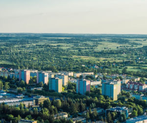 Lublin widziany z elektrociepłowni Wrotków